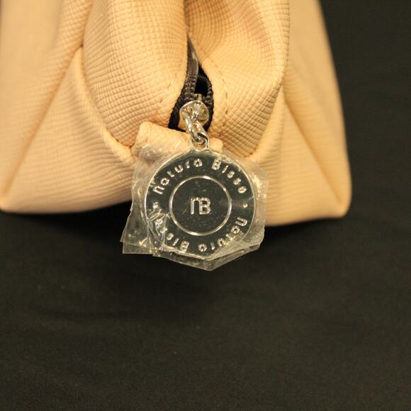 Natura Bisse Barcelona Make Up Cosmetic Bag NWT Pink/Beige - Picture 3 of 7